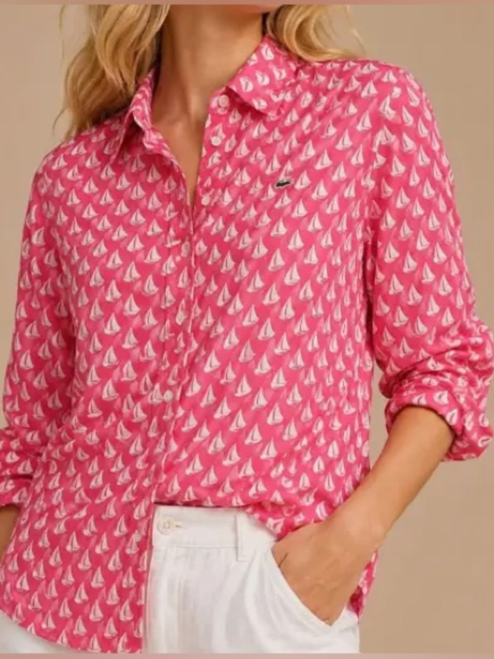 Bright Pink Sailboat Shirt